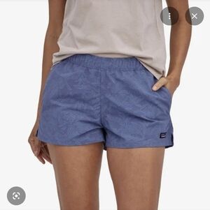 Patagonia Women's Blue and White Athletic Shorts